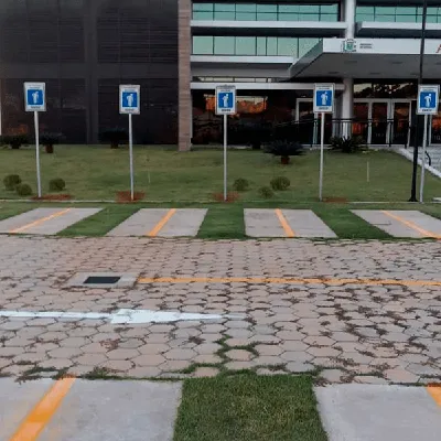 Placas sinalização de estacionamento